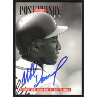 1996 Upper Deck #221 Mike Devereaux Postseason Highlights Checklist Autographed