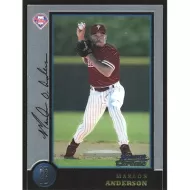 1998 Bowman Chrome #436 Marlon Anderson