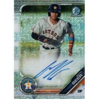 2019 Bowman Chrome Mega Box Autographs Refractor #BMA-SB Seth Beer