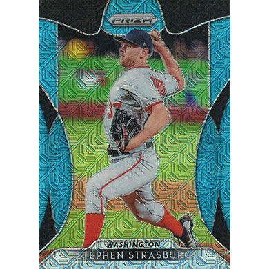 2019 Panini Prizm Blue Mojo Prizms #22 Stephen Strasburg