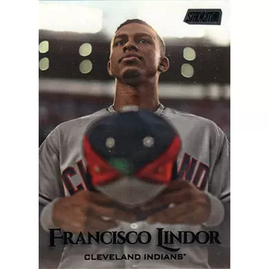 2019 Stadium Club Black Foil #35 Francisco Lindor