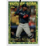 2021 Topps Series 1 Ronald Acuna Jr. Major League Material Jersey Black  #180/199