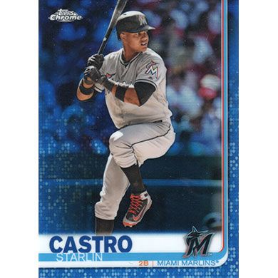 2019 Topps Chrome Blue Refractor #171 Starlin Castro