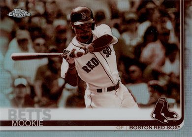 2019 Topps Chrome Sepia Refractor #50 Mookie Betts