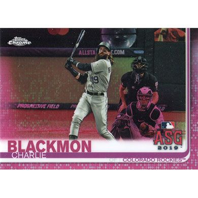 2019 Topps Chrome Update Pink Refractor #97 Charlie Blackmon All-Star