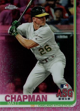 2019 Topps Chrome Update Pink Refractor #94 Matt Chapman All-Star