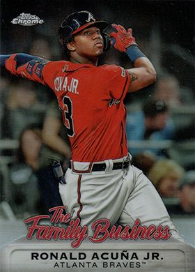 2019 Topps Chrome Update The Family Business #FBC-8 Ronald Acuna Jr.