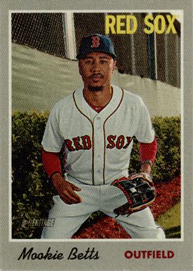 2019 Topps Heritage 70 Cloth Stickers #6 Mookie Betts