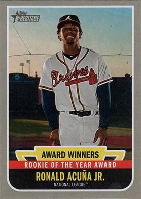 2019 Topps Heritage Award Winners #AW-6 Ronald Acuna Jr.