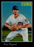 2019 Topps Heritage Chrome Black Refractor #THC-404 Kris Bryant