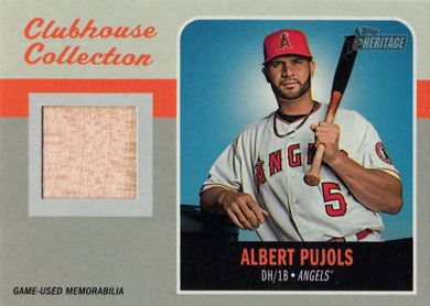 2019 Topps Heritage Clubhouse Collection Relics #CCR-AP Albert Pujols Bat