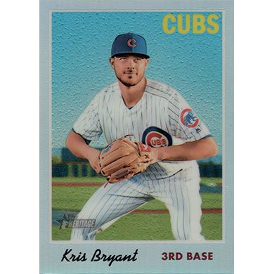 2019 Topps Heritage Chrome Refractor #THC-404 Kris Bryant