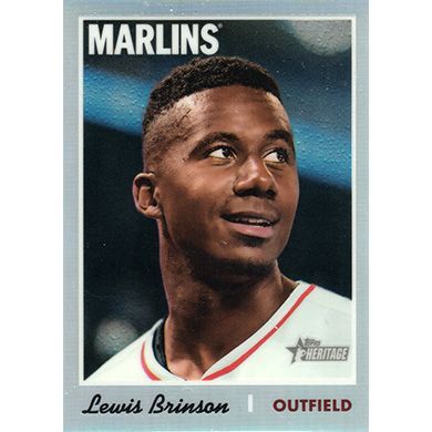 2019 Topps Heritage Chrome Refractor #THC-261 Lewis Brinson