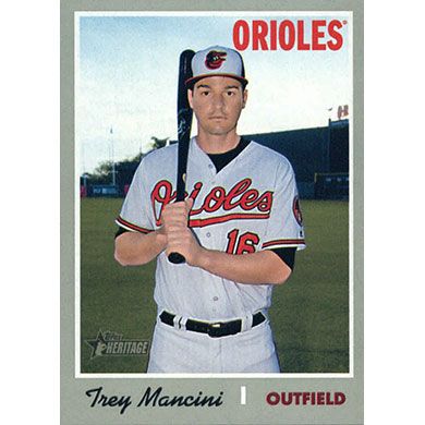 2019 Topps Heritage #428 Trey Mancini SP