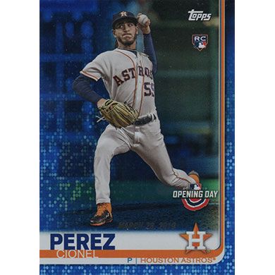 2019 Topps Opening Day Blue Foil #117 Cionel Perez