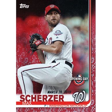 2019 Topps Opening Day Red Foil #183 Max Scherzer