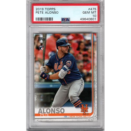 2019 Topps #475 Pete Alonso PSA 10