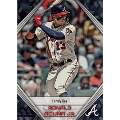 Ronald Acuna Jr 2022 Topps Series 1 Commemorative Jersey Number Medallion  JNM-RA