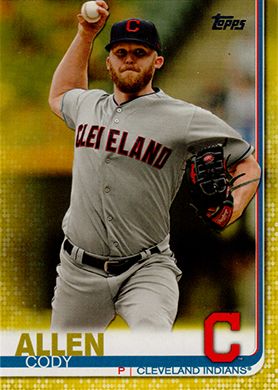 2019 Topps Walgreens Yellow #256 Cody Allen