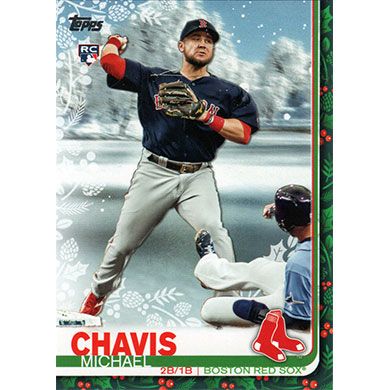 2019 Topps Walmart Holiday Photo Variations #HW23 Michael Chavis SP