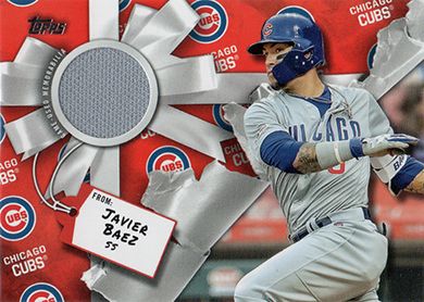 2019 Topps Wal-Mart Holiday Relics #WHR-JB Javier Baez Jersey