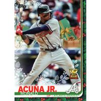 2019 Topps Walmart Holiday Rare Photo Variations #HW85 Ronald Acuna Jr. SP