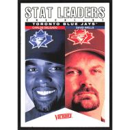 2000 Upper Deck Victory #47 C. Delgado/D. Wells Team Stat Leaders Checklist