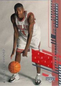 2001-02 Upper Deck UD Game Jersey #JC-H Jamal Crawford Jersey Relic Basketball Card