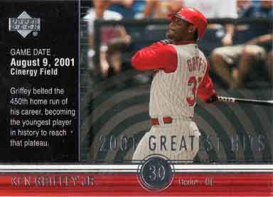 2002 Upper Deck 2001 Greatest Hits #GH8 Ken Griffey Jr. 