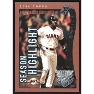 2002 Topps Opening Day #160 Barry Bonds Season Highlights