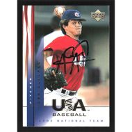 2002 USA Baseball National Team #9 Abe Alvarez Autographed