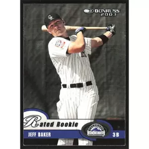 2003 Donruss #55 Jeff Baker Rated Rookie