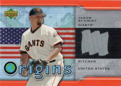 2005 Upper Deck Origins Jersey #OR-JS Jason Schmidt Jersey 