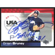 2004 USA Baseball 25th Anniversary #USA-27 Brian Bruney Autographed