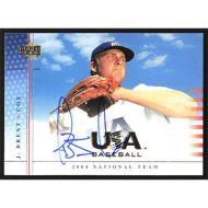 2004 USA Baseball National Team #USA-35 J. Brent Cox Autographed