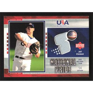 2004 Upper Deck National Pride #USA10 Jeff Clement Jersey