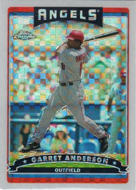 2006 Topps Chrome X-Fractor #131 Garret Anderson 