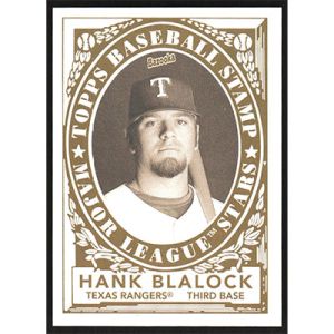 2006 Bazooka Stamps #3 Hank Blalock