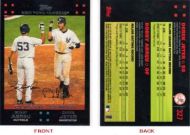 2007 Topps Red Back #327 B. Abreu/D. Jeter Classic Combo 