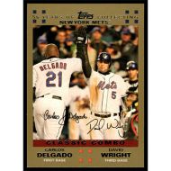 2007 Topps Gold #328 C. Delgado/D. Wright Classic Combo