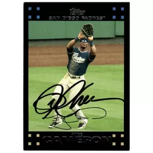 2007 Topps #443 Mike Cameron Autographed