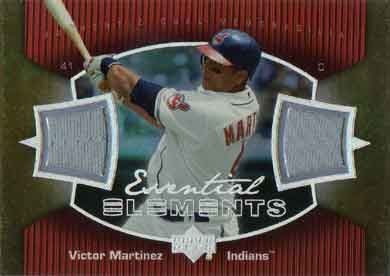 2007 UD Elements Essential Elements Dual Jersey #EE-VM Victor Martinez Jersey 