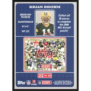 2008 Topps Kickoff Puzzle #17 B. Brohm/B. Edwards
