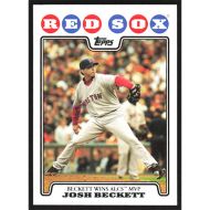 2008 Topps Red Sox Gift Set #16 Josh Beckett Highlights