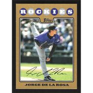 2008 Topps Update Gold #UH132 Jorge De La Rosa