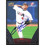 2008 USA Baseball #3 Christian Colon Autographed