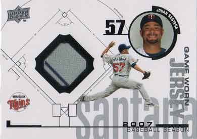 2008 Upper Deck UD Game Materials 1998 #98-JS Johan Santana Jersey 