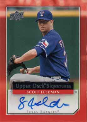 2008 Upper Deck UD Autographs #UDA-SF Scott Feldman Autographed 