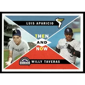 2009 Topps Heritage Then and Now #TN4 L. Aparicio/W. Taveras