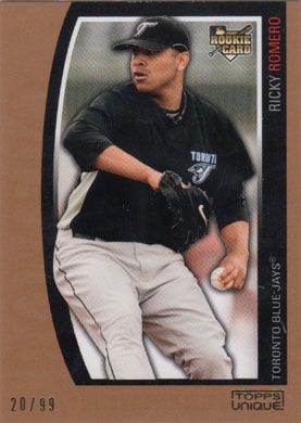 2009 Topps Unique Bronze #178 Ricky Romero 